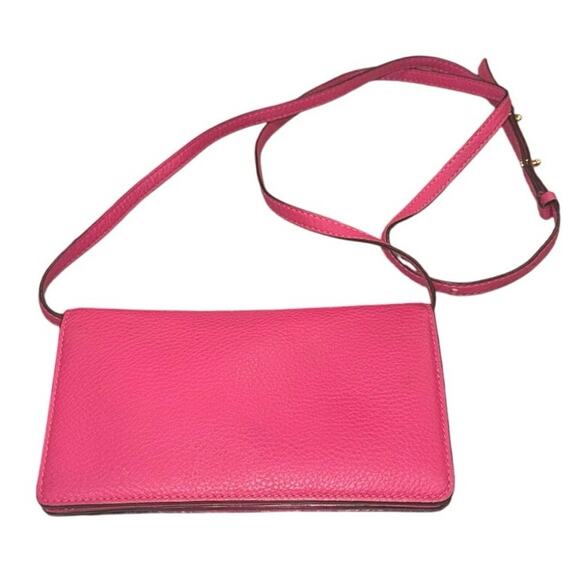 Marc Jacobs Empire City Leather Crossbody Wallet Bag Pink Gold Hardware Designer - Picture 12 of 16